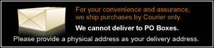 We cannot deliver to PO Boxes